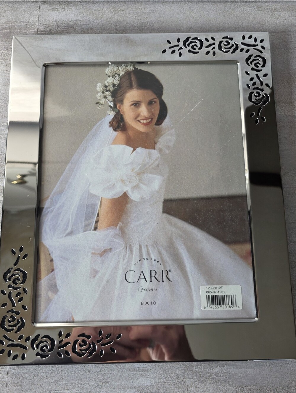 CARR 8x10 Photo Frame Silver Tone